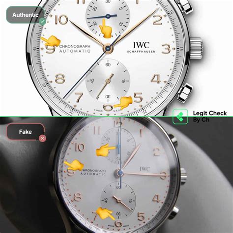 spot fake iwc portuguese|authenticity check iwc watch.